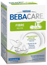 BEBACARE FIBER glutenfri kosttilskud til skånsom fordøjelse, kosttilskud til babyer fra fødslen og små børn, 1x (20 x 2,2g)