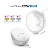 Nuvita Materno Smart Wear 1287W - Håndfri bærbar elektrisk brystpumpe - 3-faset teknologi, tilpasselig, bærbar, dobbelt brystpumpe konverteringssæt tilgængeligt Tilbehør Mad og amning Bebe Naty Shop