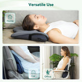 Snailax Ergonomisk lændestøttepude med massage og varme, Shiatsu rygpude med memoryskum, sædepude med 3 massageintensiteter | 2 varmeniveauer | 3 timere | behagelig siddestilling