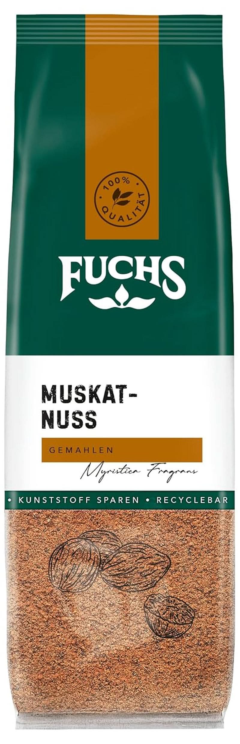 Fuchs - Kværnet muskatnød, 50 gram Condimente Naty Shop