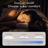 Coop Home Goods Eden Cool Justerbar Pude King Size Justerbar Gel Infunderet Memory Foam Blødt åndbart Lulltra stof Ideel til alle sovende Miljøvenlige Naty Shop Standard puder