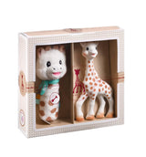Sophie giraffen fødselsdagsgavesæt Sophiesticated raslende pouet 00012 Legetøj Bebe Naty Shop