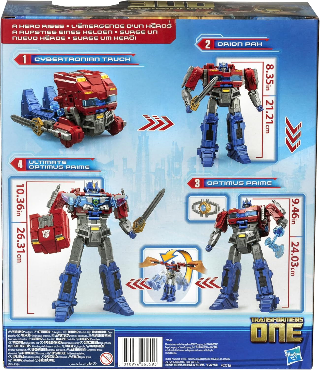 Transformers One Power Flip Optimus Prime (Orion Pax) interaktiv figur Actionfigurer Naty Shop