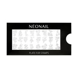 NÉONAIL Nagel Stempel Mit Schaber - Nägel Selber Machen - Nail Art Stempel - Nageldesign Für Nagel Schablone - French Nails Stempel - Silikon Nagelstempel