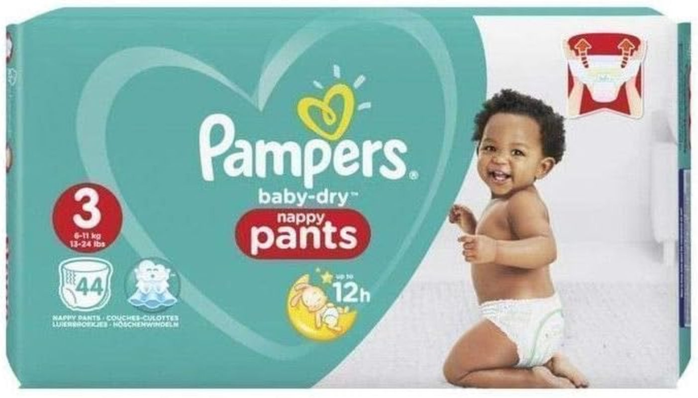 Pampers Baby-Dry bleer, str. 8, 43 bleer, fra 19 kg, Jumbo+ pakke