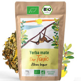 ORIGEENS BIO YERBA MATE MED CITRONE OG INGEFFER 200 G - Den energigivende te I Økologisk Yerba Mate te, uristet, blade, uden stængler og støv
