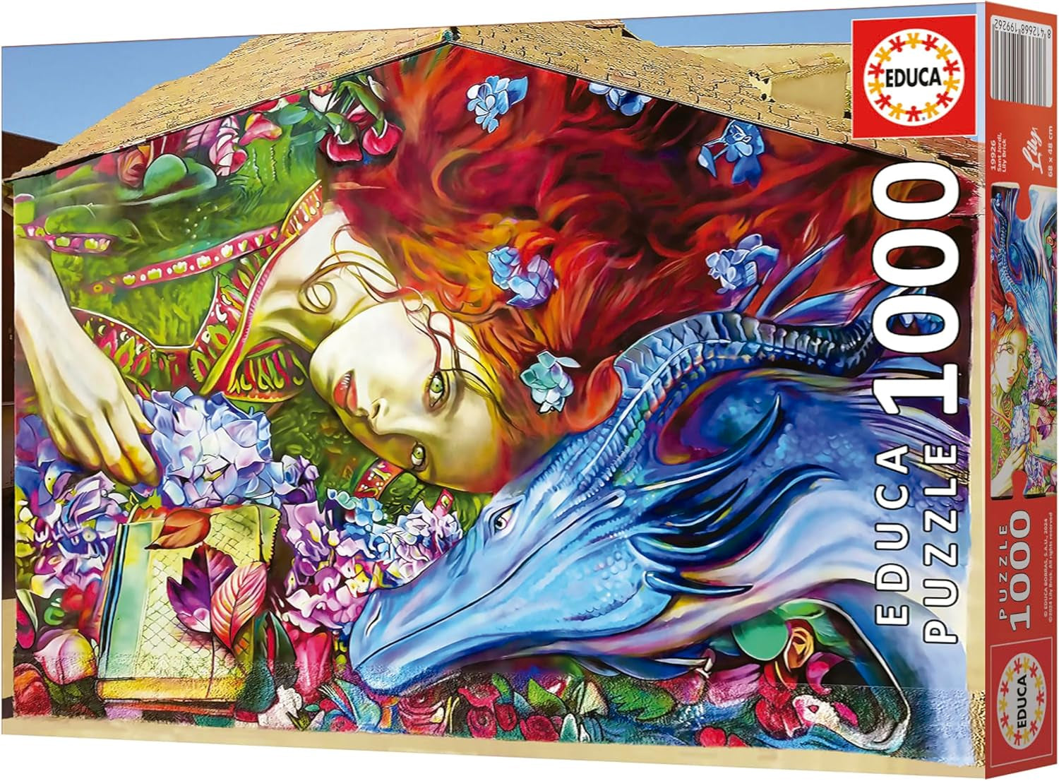 Educa - Puslespil med 1000 brikker for voksne | Sant Jordi, Lily Brick. Mål: 68 X 48 cm. Inkluderer Fixpuzzle puslespil lim. I 14 år (19926) Puzzle Naty Shop