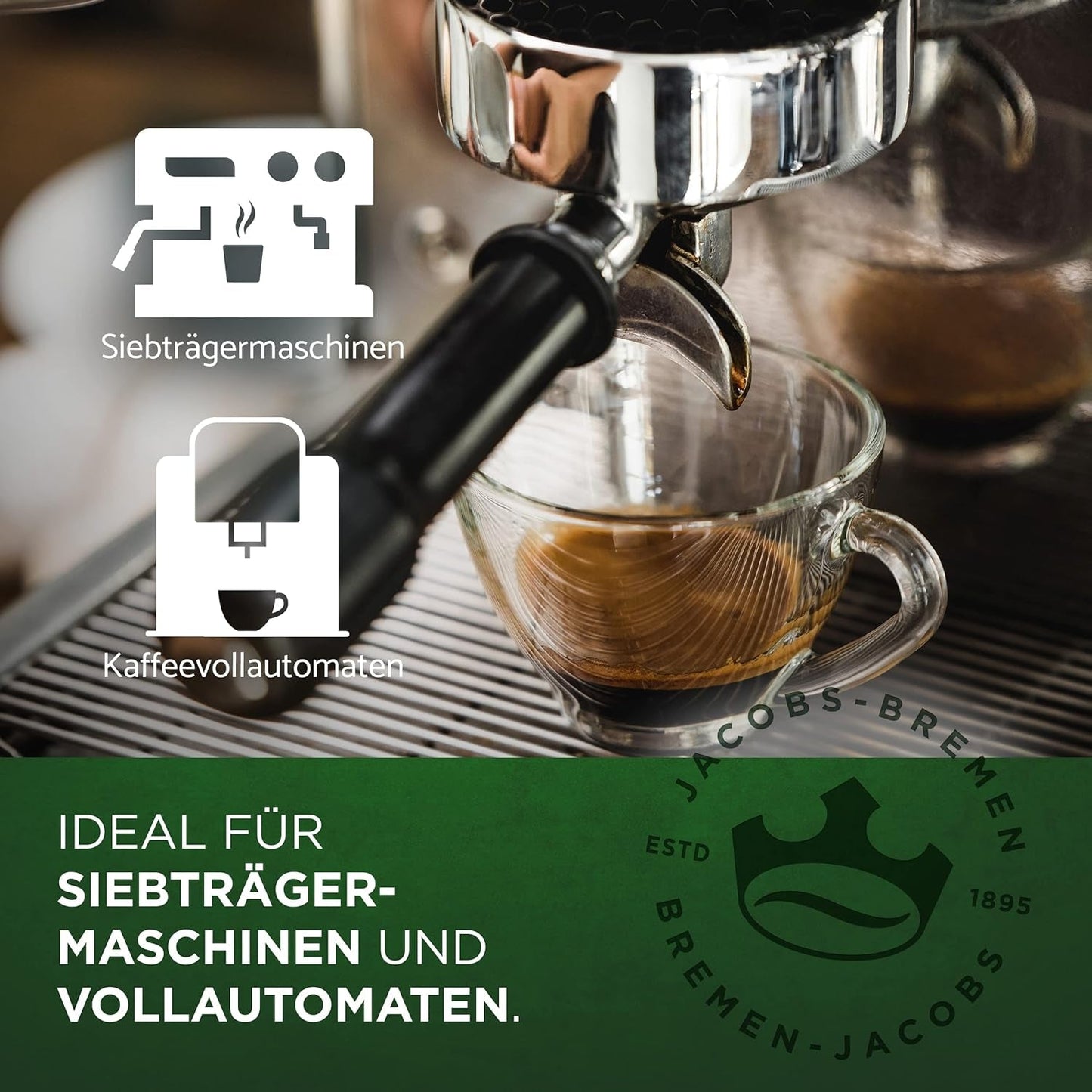 Kaffebønner Jacobs Professional Le Grand Café Creme, intensitet 2/5, hele kaffebønner, 1 kg