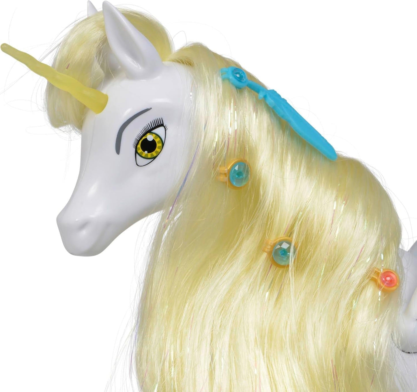 Simba 109480093 - Mia og Mig Enhjørning Onchao, med bevægelige vinger, hårnåle, stylingbørste, legetøjshest, pony, Centopia, 3+ år, lyserød