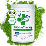 Matcha terapi 30+ | Økologisk Matcha tepulver | 60 g | Med et verificeret indhold på mindst 30 mg/g catechin EGCG | Understøtter immunsystemet og energiniveauet | Ceremoniel kvalitet | Grøn te fra Japan
