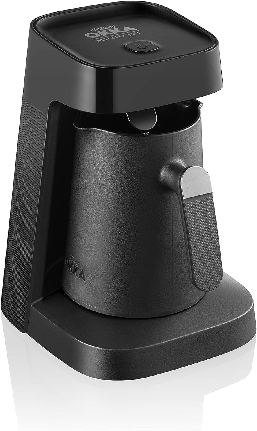 Tyrkisk kaffemaskine Arzum Okka MINIO JET, 400 W, kapacitet 5 kopper, overløbsbeskyttelse, akustisk advarselssystem, tyrkisk kaffemaskine, krom