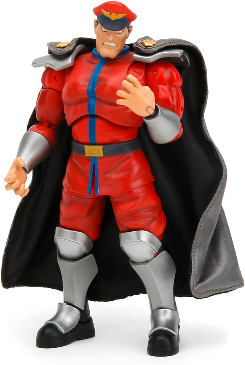 Jada Toys Street Fighter Figur Guile (15 Cm) - Street Fighter 2: The Final Challengers samleobjekt bevægelig actionfigur med alternativt hoved, hænder og tilbehør, alder 13+ Actionfigurer Naty Shop M. Bison