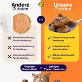 The Better Cat - Kornfrit vådfoder med ekstra højt kødindhold - Premium kornfrit og sukkerfrit kattefoder (200 g, kylling)