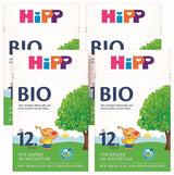 HiPP økologisk vækstmælk (4 x 600 g) efter 12 måneder med calcium, jern, vitamin C og D til småbørn i vækst, bedste økologiske kvalitet