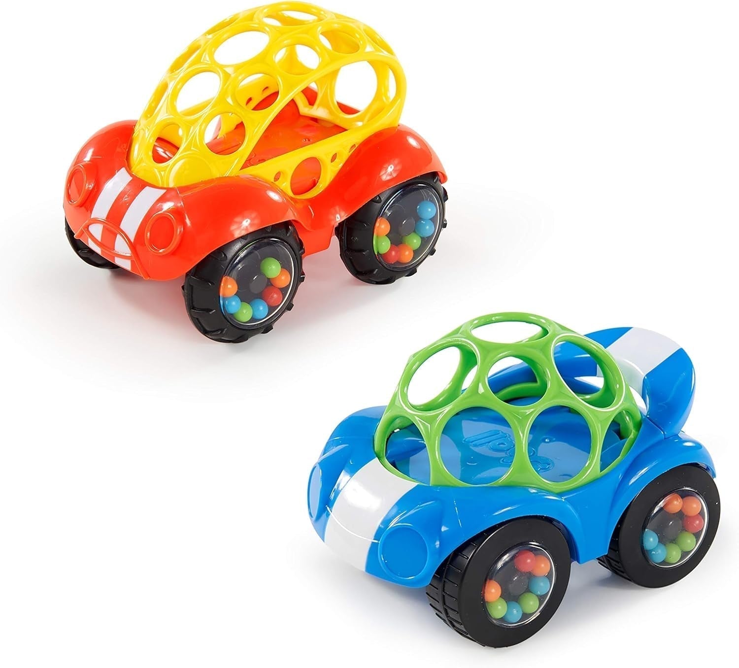 Bright Starts Oball Rattle Legetøj Bil Motor Activity Legetøj til babyer og småbørn fra 3 måneder 1 stk Tilfældig farve Blå eller Rød Bebe Naty Shop Legetøj Standardtitel
