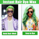 Grøn midlertidig hårvoks, skøre grøn midlertidig hårspray, vaskbar semi-permanent mudder, én gang hårfarve, instant styling hårpasta mudder, naturlig hårfarve til fester, aktiviteter og Halloween Naty Shop hårfarve