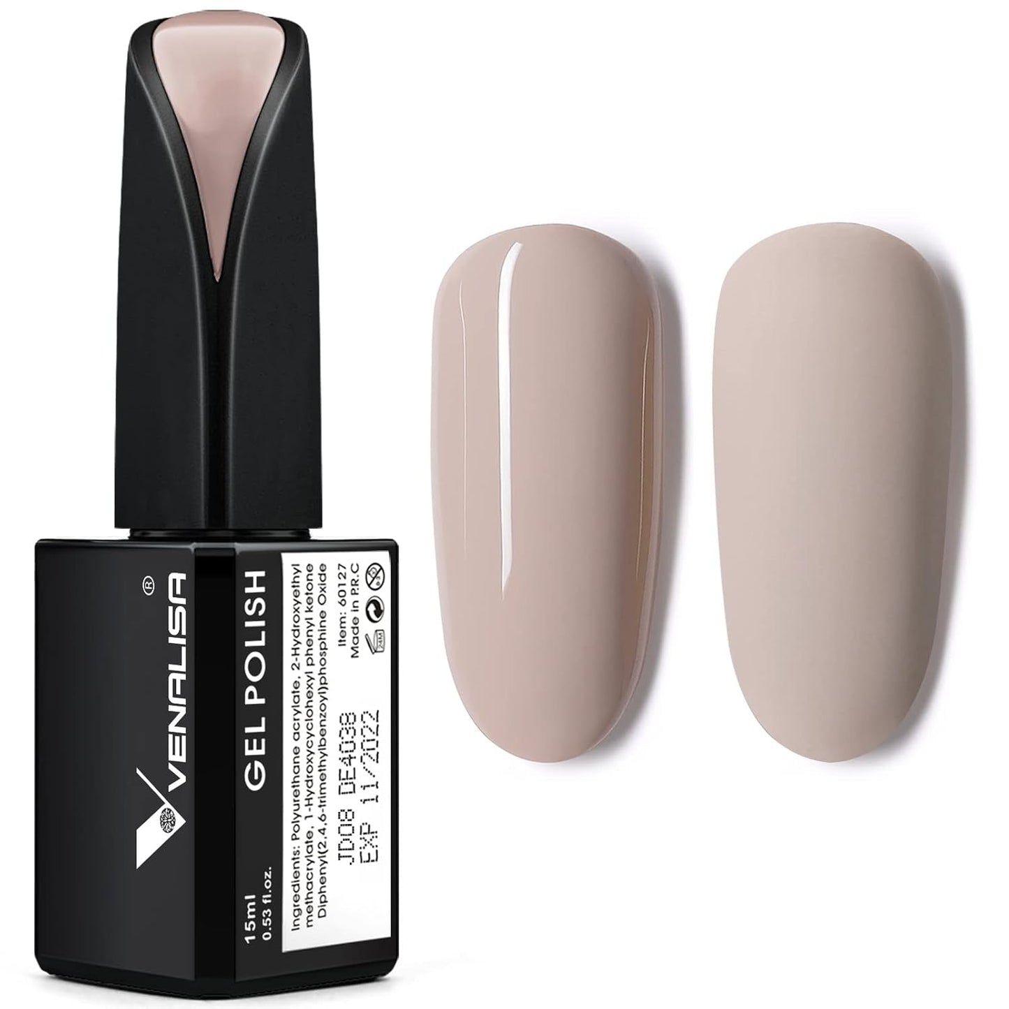 VENALISA Coral Orange UV Neglelak 15ml Gel Neglelak Til UV Neglelampe Transparent Coral Orange Gel Neglelak Modeller til DIY Negle Design