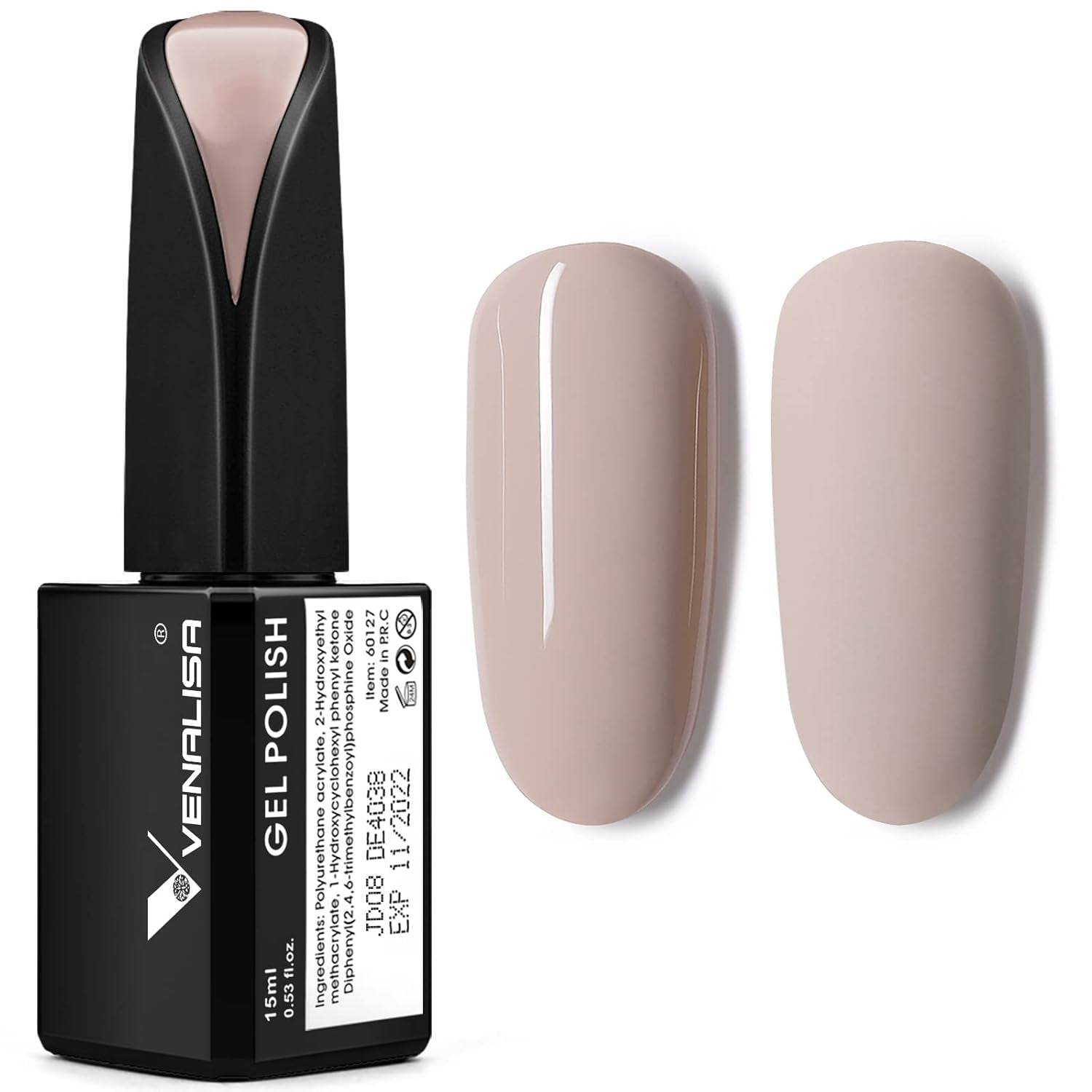 VENALISA Coral Orange UV Neglelak 15ml Gel Neglelak Til UV Neglelampe Transparent Coral Orange Gel Neglelak Modeller til DIY Negle Design