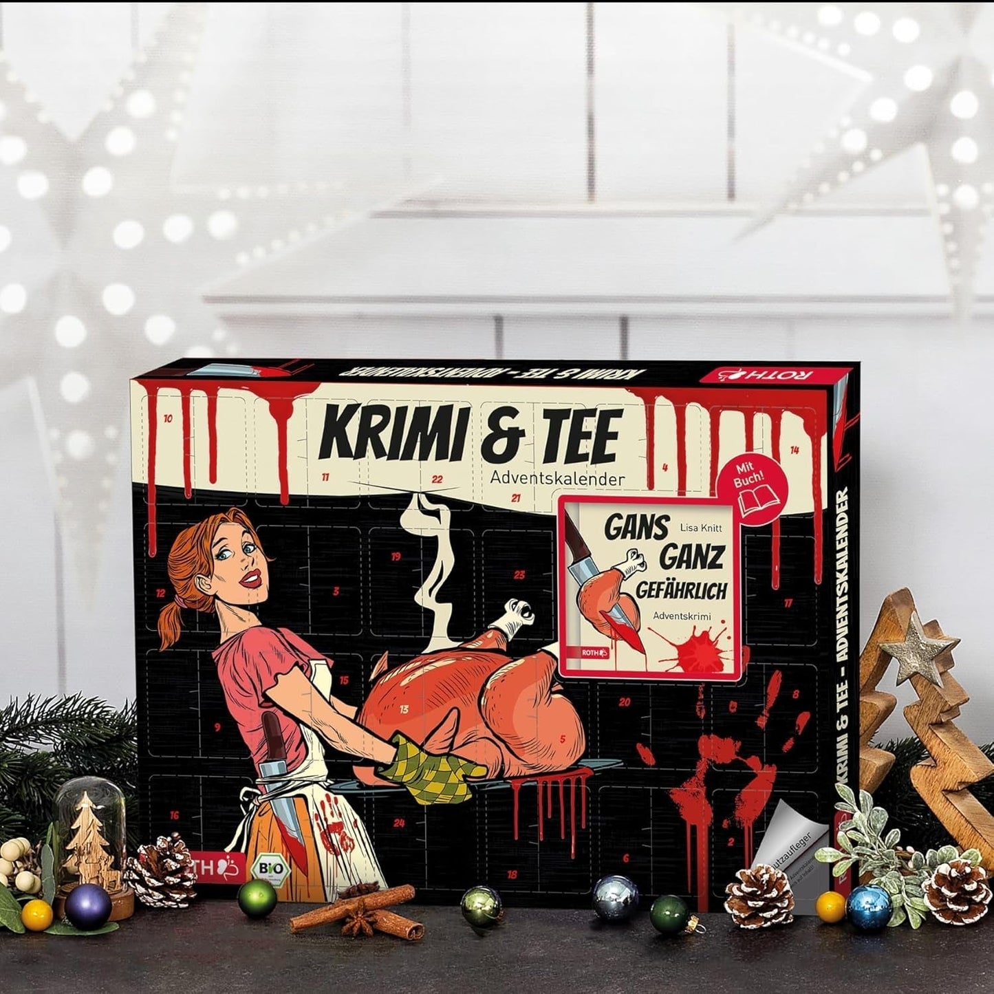 ROTH adventskalender med økologisk te og politi