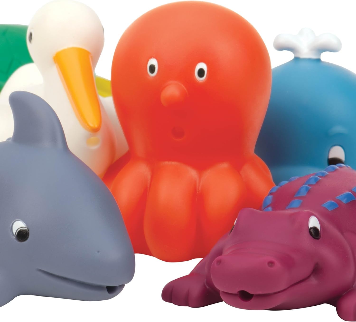Battat 12-delt badelegetøj Babybadelegetøj Vanddyr - Badekammerater til babyer 10 måneder - Badelegetøj And og mere Bebe Toys Naty Shop