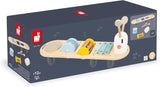 Janod - Sweet Cocoon musiknumre - 5 musikalske aktiviteter for børn - Tidlig musikalsk uddannelse - FSC trælegetøj - Fra 12 måneder, J04058 Baby Toys Naty Shop