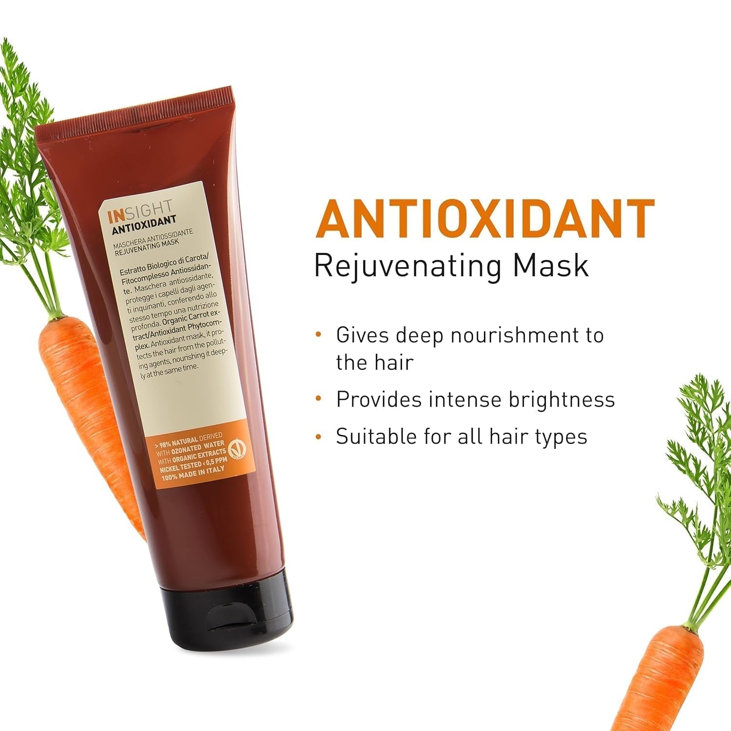 Foryngende antioxidant maske - 250 ml Naty Shop hårmaske