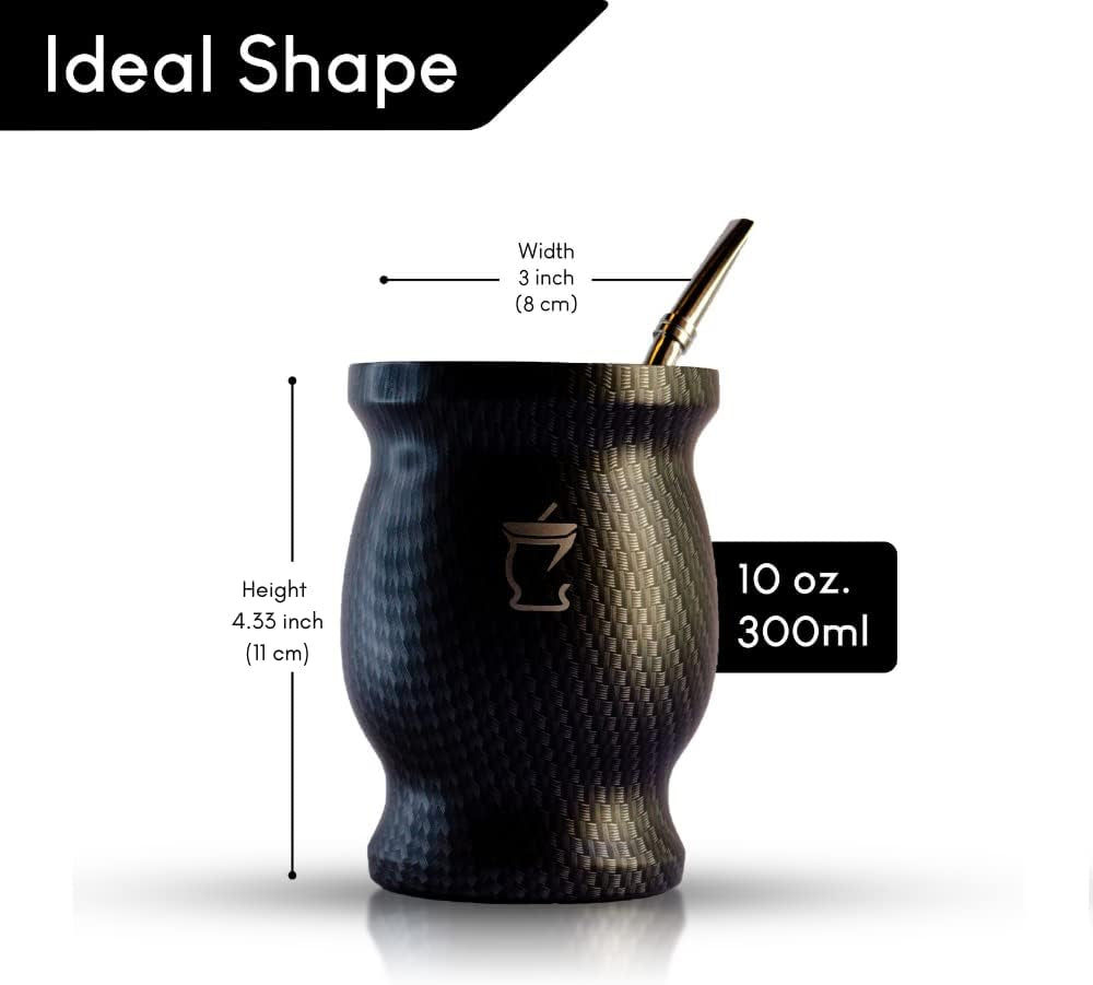 Mate tesæt - Mate krus - Mate og Bombilla Sæt - Tekopper - Dobbeltvæg Design Mate krus - Yerba Mate krussæt