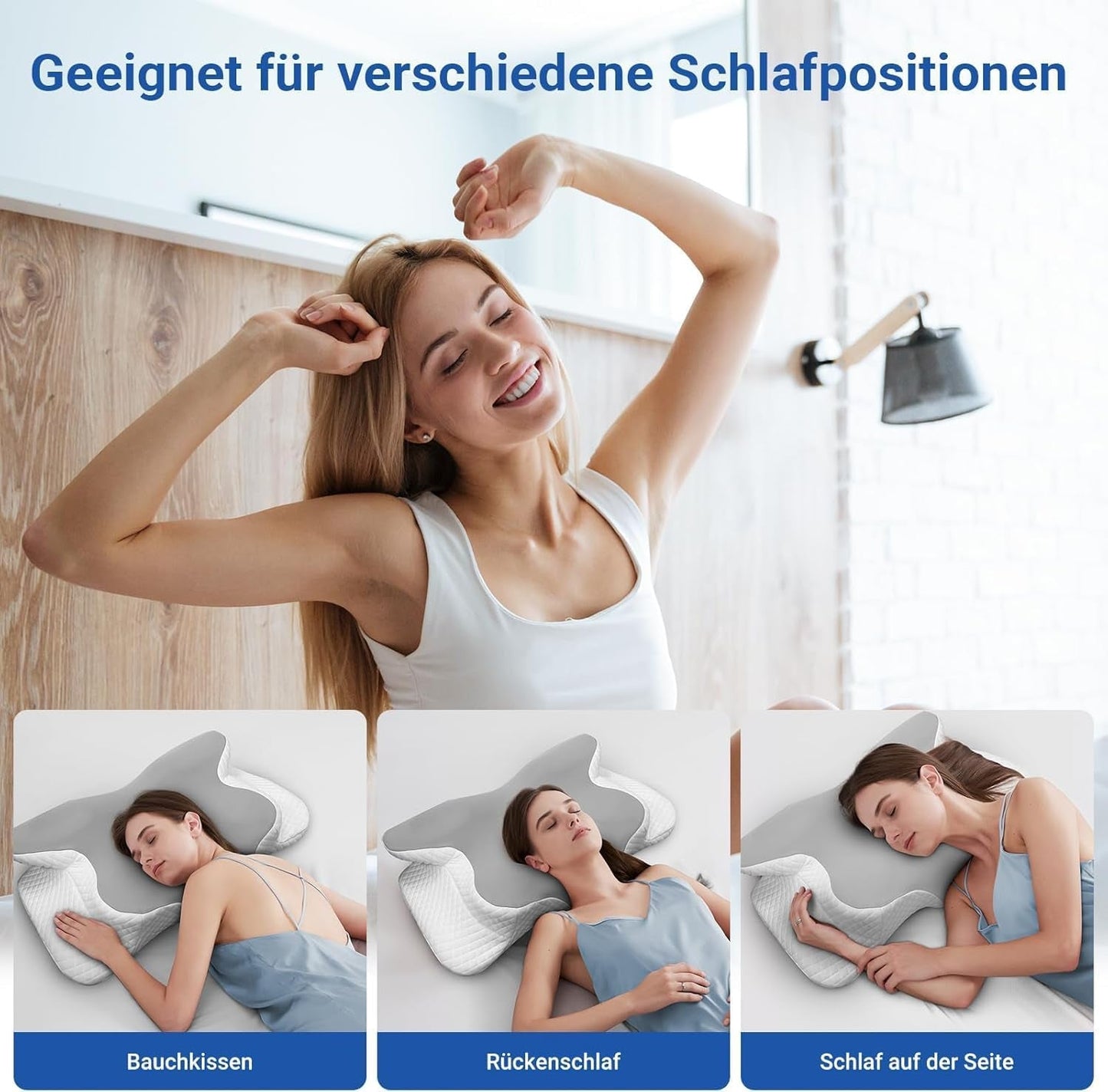 Hothands Memory Foam Pude Ergonomisk Ortopædisk Pude Side Ryg Mavesmerter Lindring Pude Forbedre søvnkvaliteten 62X41X13/11Cm Cervikal Ortopædiske Puder Naty Shop
