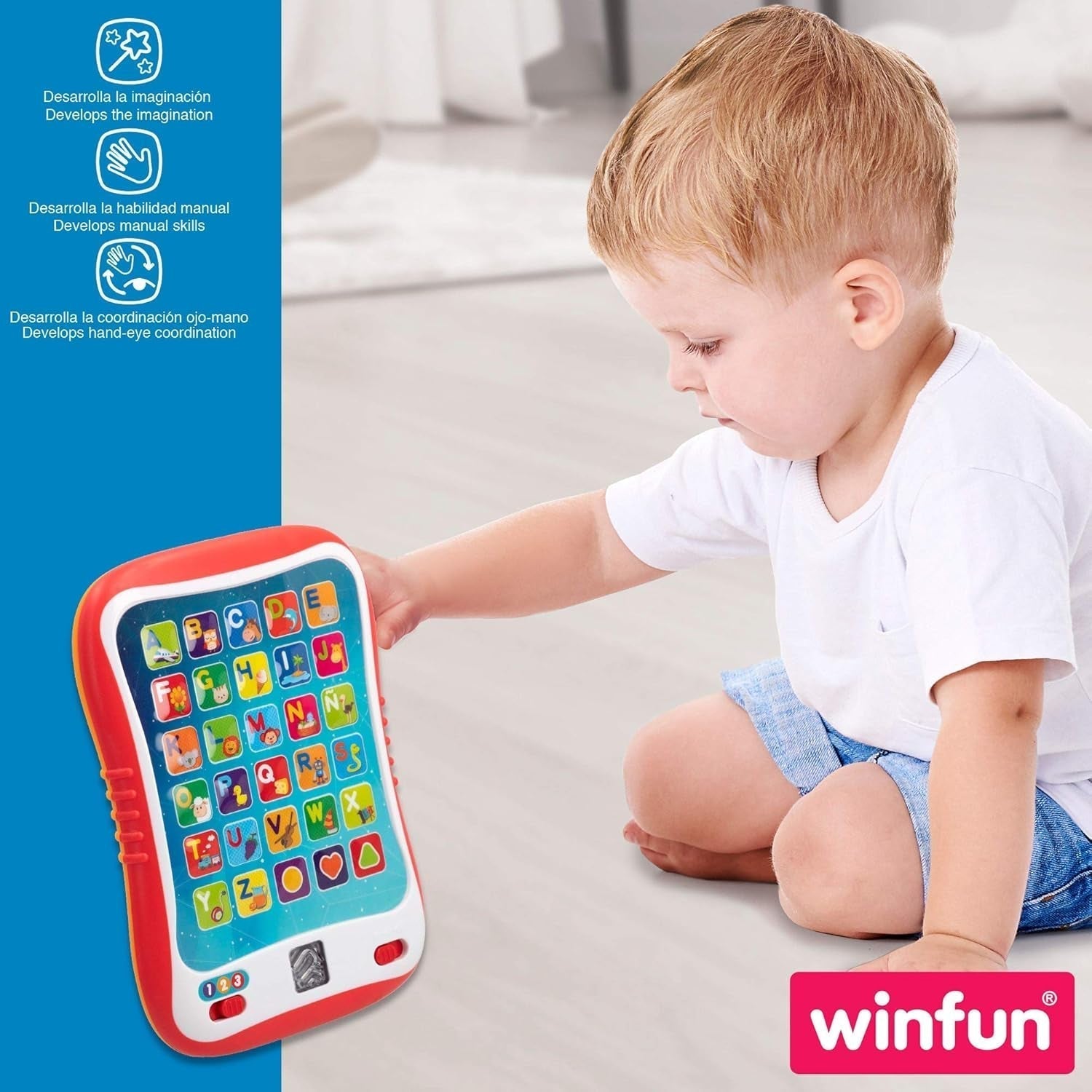 winfun ColorBaby 44256 Læringsbakke med lys og lyd Babylegetøj Naty Shop