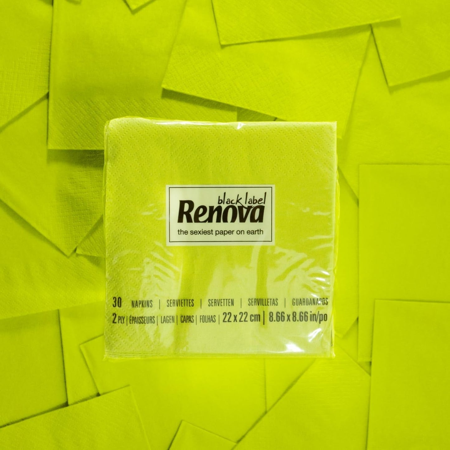Renova Cocktail Green Paper Servietter - 30 servietter