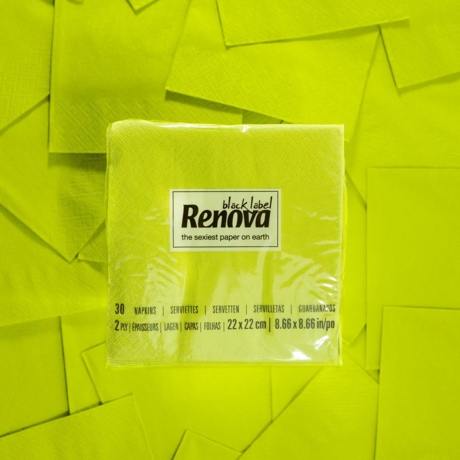 Renova Cocktail Green Paper Servietter - 30 servietter