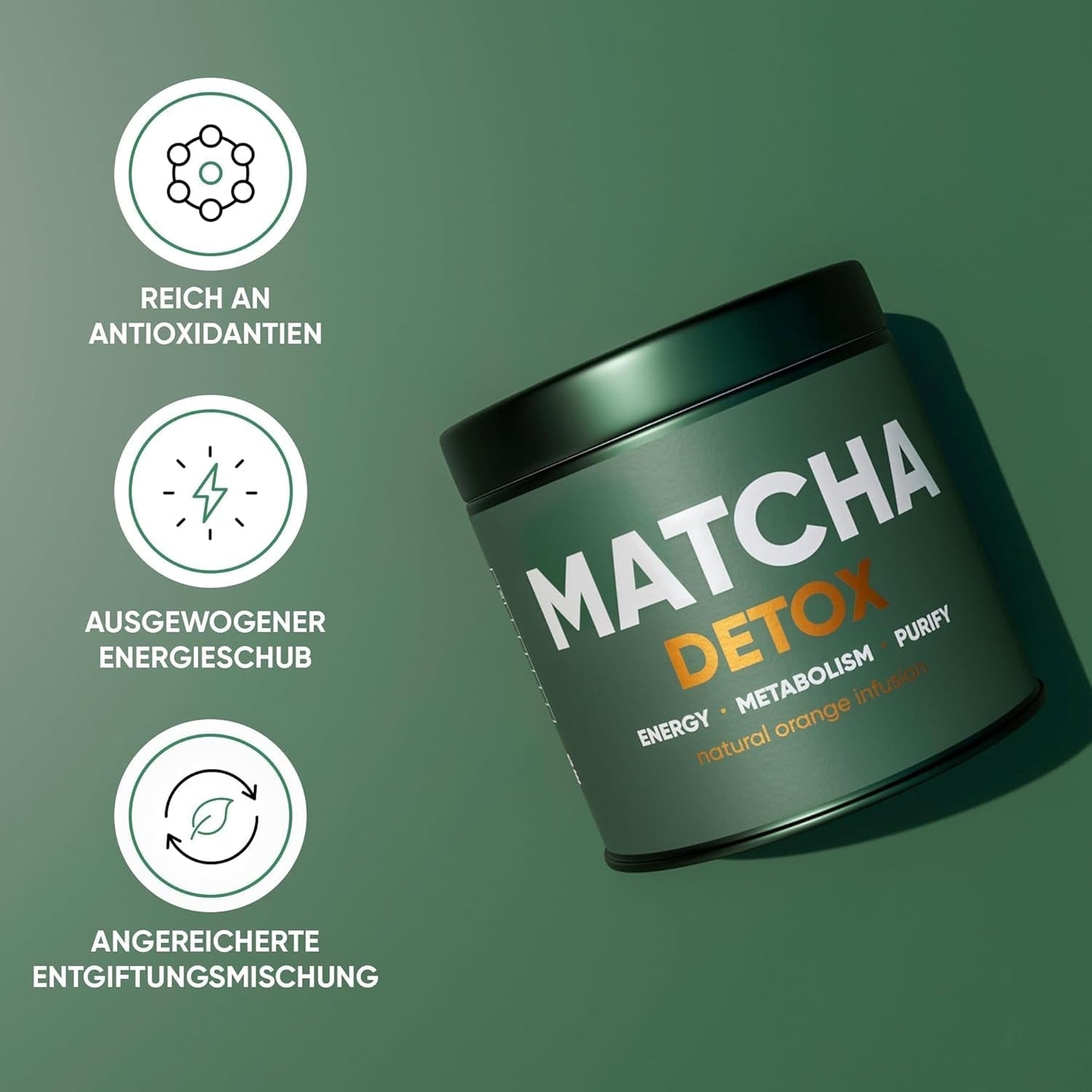 WOW TEA Matcha pulver - fint pulver fra Japan med en frisk smag - ideel til Matcha te, lattes eller smoothies - ingen tilsætningsstoffer (detox)