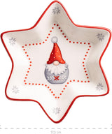 MÄSER 931974 Serie Aurela Weihnachtsteller 3er Set, 3 Weihnachtsgeschirr Teller as Plätzchenteller, Stollenplatte, Gebäckteller, Keksteller, Weihnachtsservice Geschirrset Weihnachten, Steingut