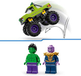 LEGO Ç€ Marvel Hulk Truck Vs. Thanos - Superheltebyggelegetøj - Avengers køretøj og minifigurer - Monstertruck for mega sjov - Gave til drenge og piger fra 7 år - 76312 Byggesæt Besuche den LEGO-Store