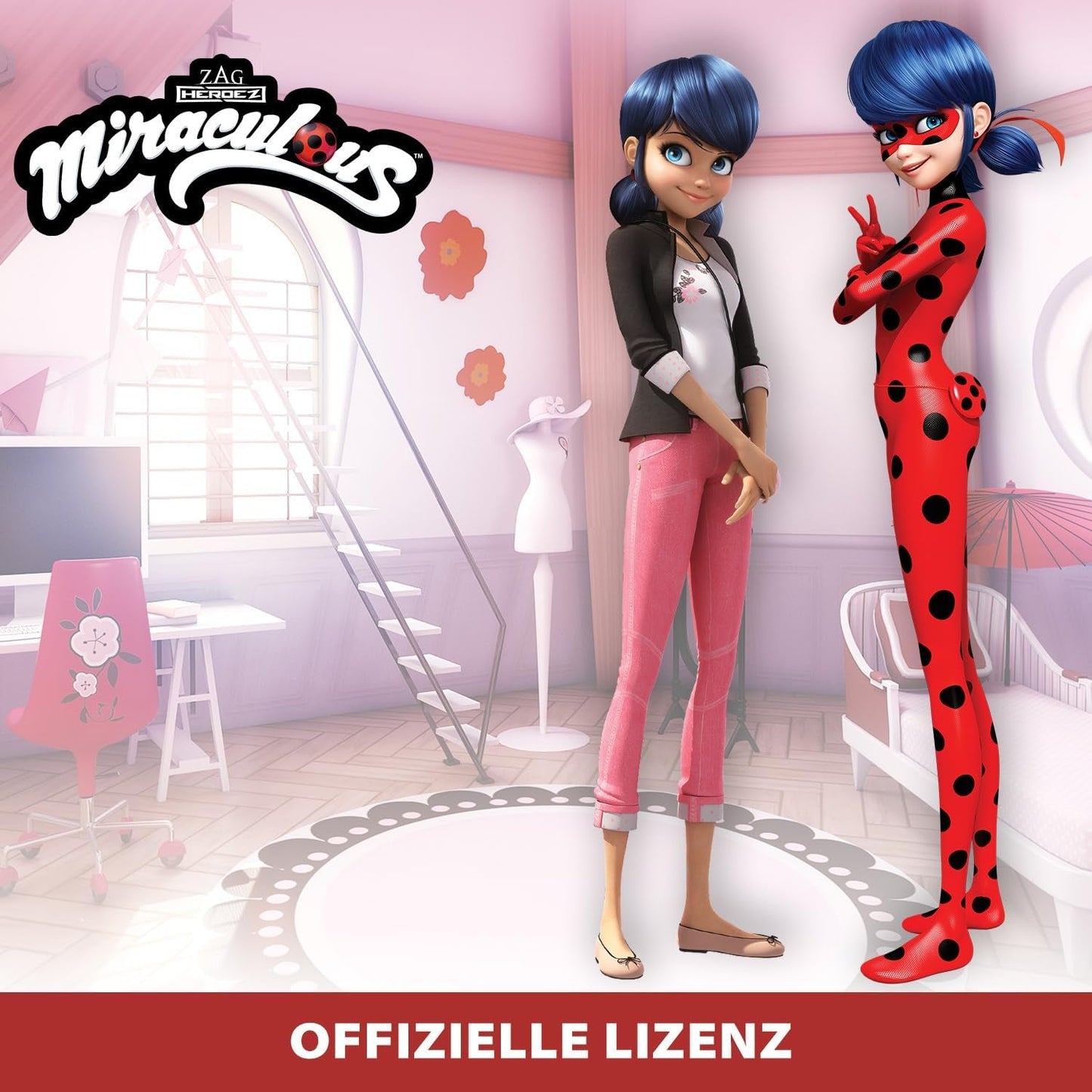 Bandai - Miraculous Ladybug - Dress up dukke 26 cm med to outfits - Ladybug - P50355 Dolls Naty Shop