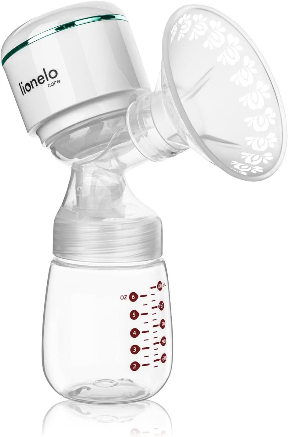 LIONELO Elektrisk modermælkspumpe LIONELO Fidi plus 180 ml, energibesparende bærbar pumpe, 9 niveauer af massage, driftstid 150 min. Tilbehør Mad og amning Bebe Naty Shop