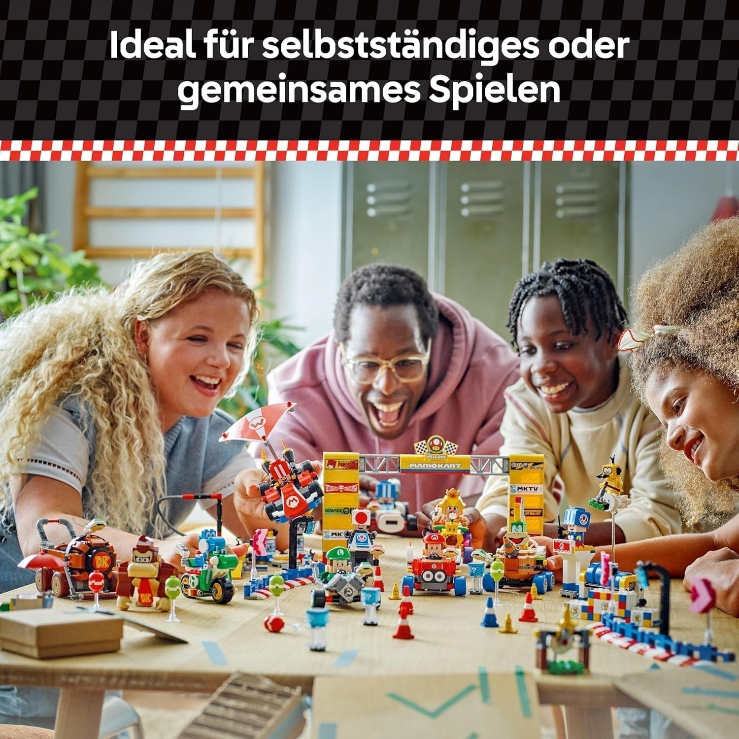 LEGO Super Mario: Mario Kart - Baby Peach & Grand Prix-sæt, Nintendo-figurer - Toad, Lakitu, Baby Peach og Lemmy, Gave til drenge, piger og spillere 8+, Eventyrlegetøj 72036 Byggesæt Beuche den LEGO-Store
