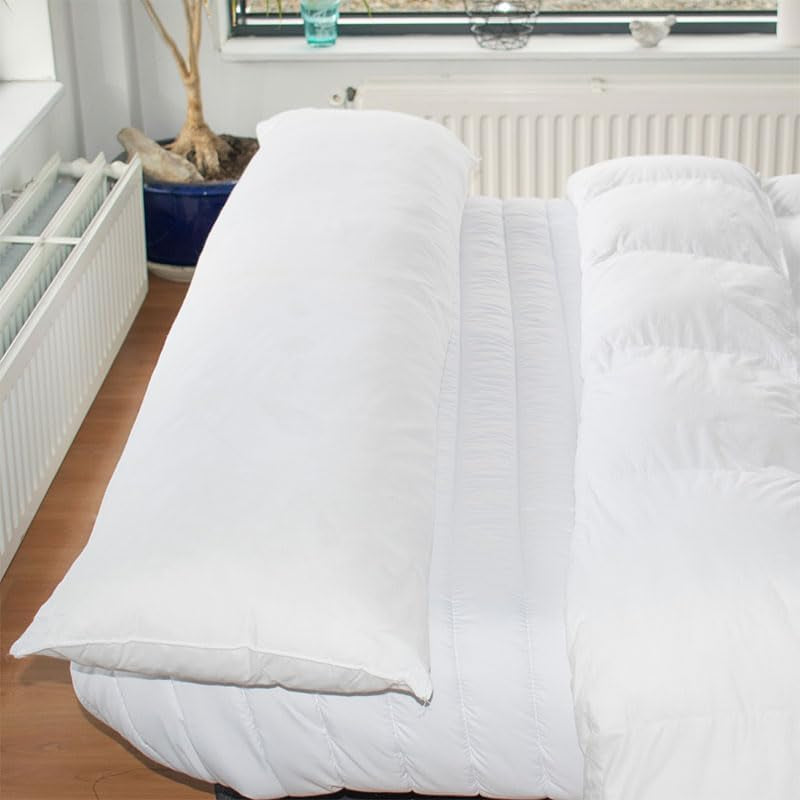 Bleu Calin Flad svamp lavet af memoryskum og polyesterfiber, hvid 160 X 40 cm Naty Shop standard puder
