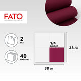 - Blødhed og blødhed engangstissuepapir 40 pakke 38X38 Størrelse 4 fold 2-lags Bordeaux farve 100 % rent cellulosepapir Fsc-certificeret (3 pakke)