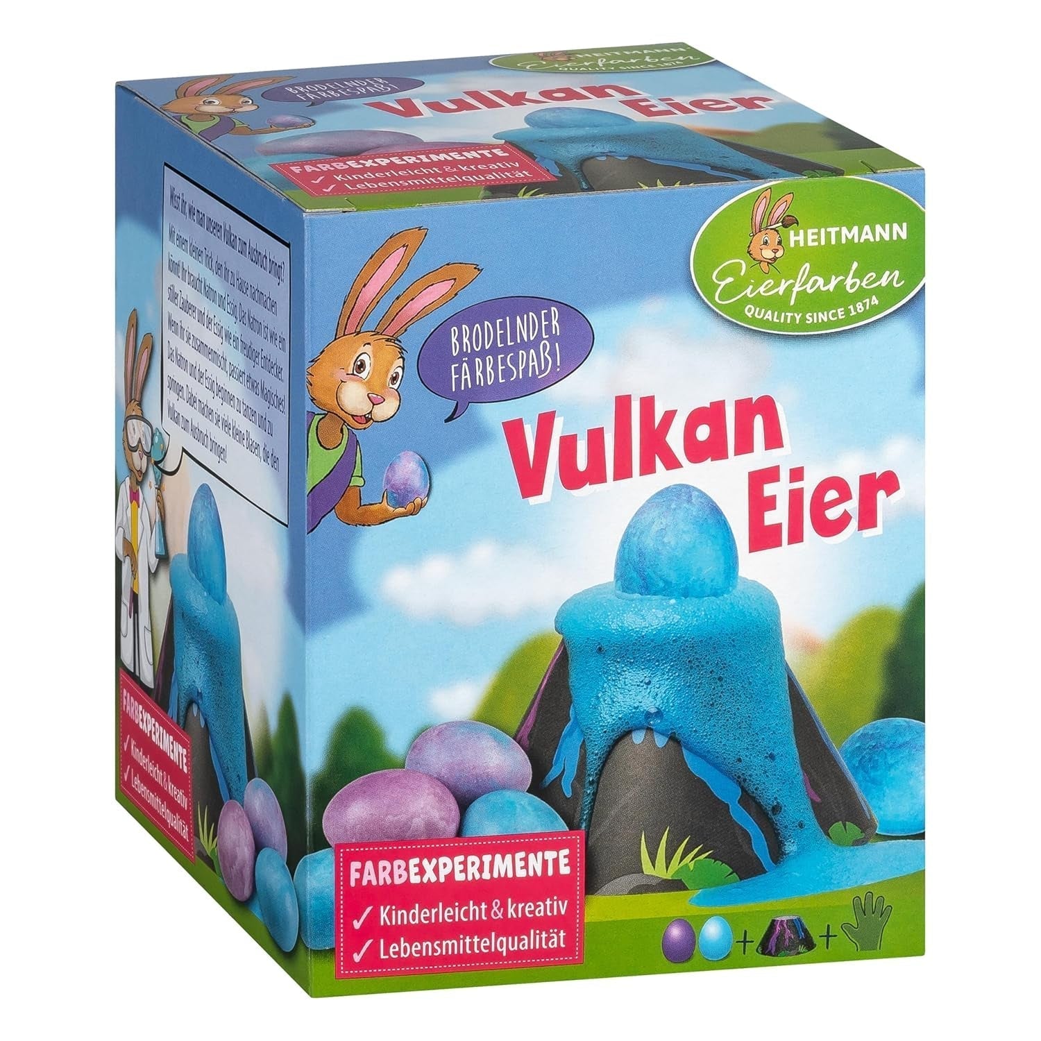 Heitmann Æggefarver - Æggeeksperimenter - Magisk Farveskum