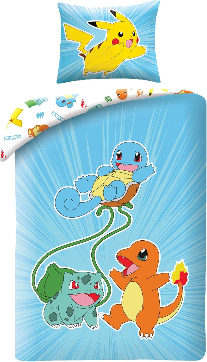 Pokemon sengetøj, mikrofiber polyester Sengetøj - børn Naty Shop Standard titel
