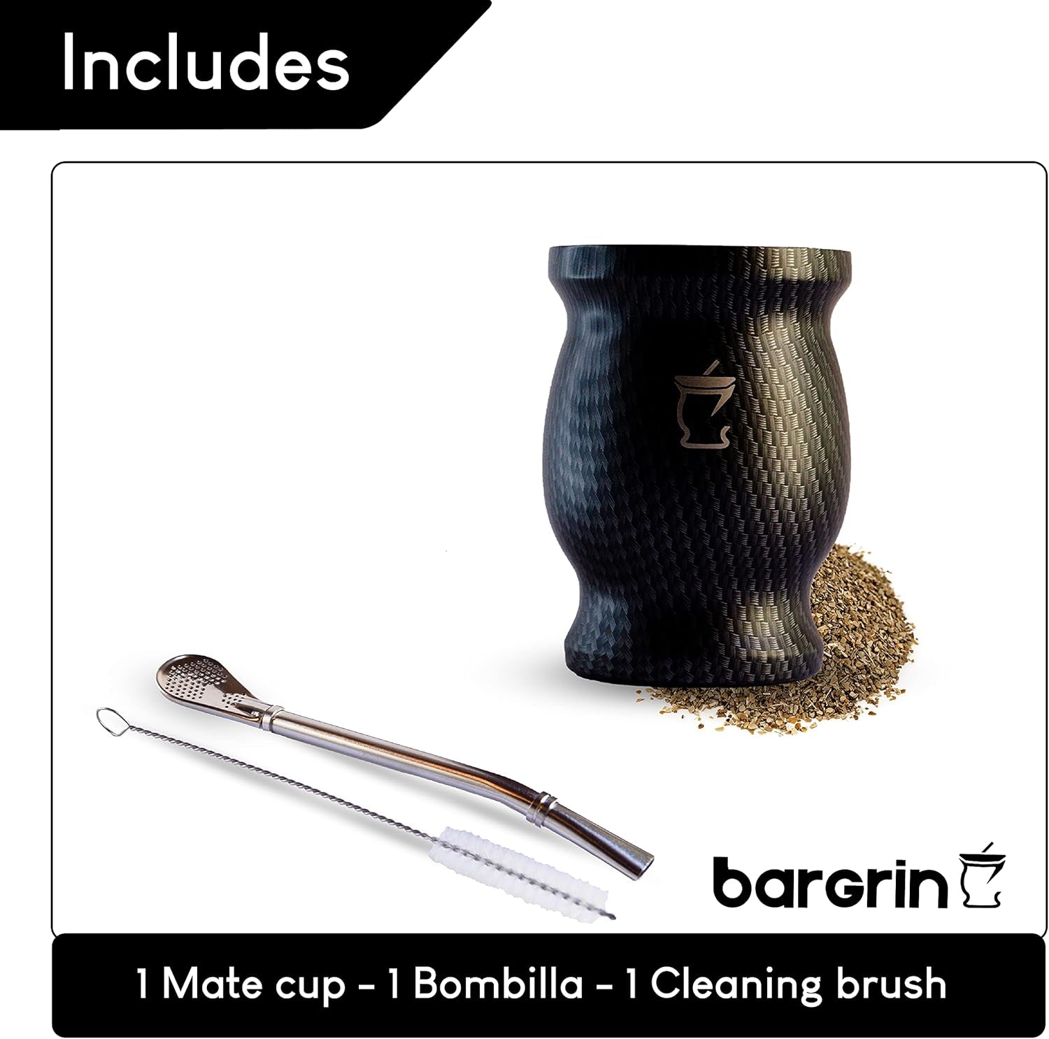 Mate tesæt - Mate krus - Mate og Bombilla Sæt - Tekopper - Dobbeltvæg Design Mate krus - Yerba Mate krussæt