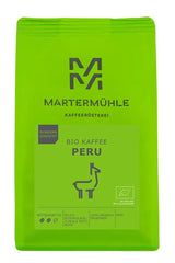 Martermühle Peru Bio Kaffeebohnen 1 kg mittelkräftig I Arabica I Aroma: Mælkechokolade, blomsternoter, nødder I Ganze Bio Kaffee-Bohnen schonend geröstet, säurearm