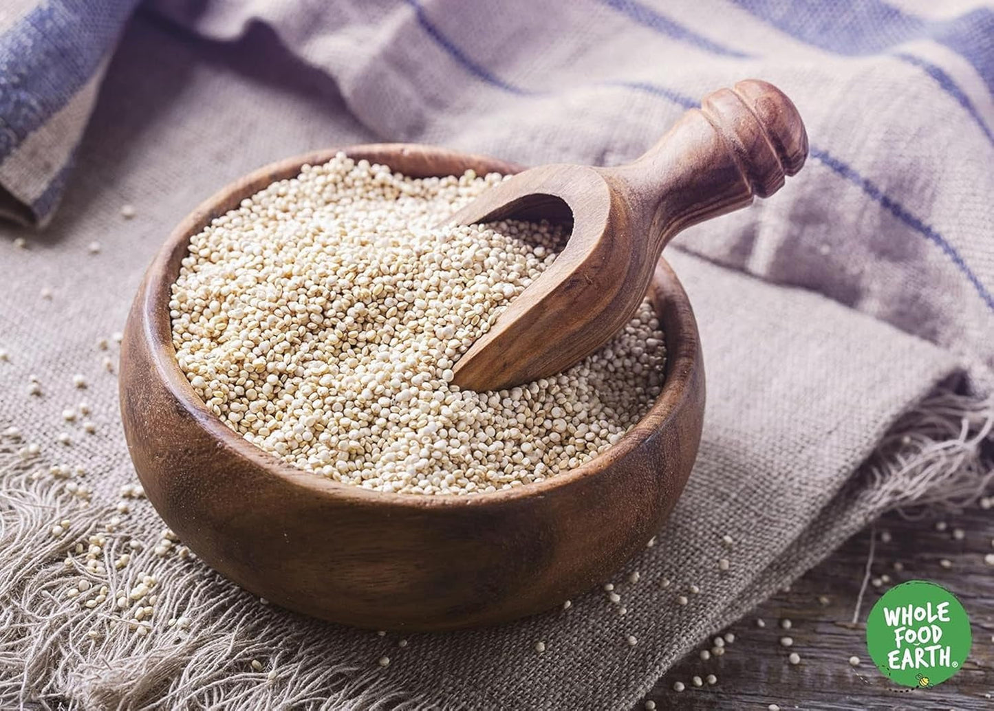 Wholefood Earth quinoa korn - ikke-GMO - naturlig - vegansk - mælkefri - uden tilsat sukker - 3 kg