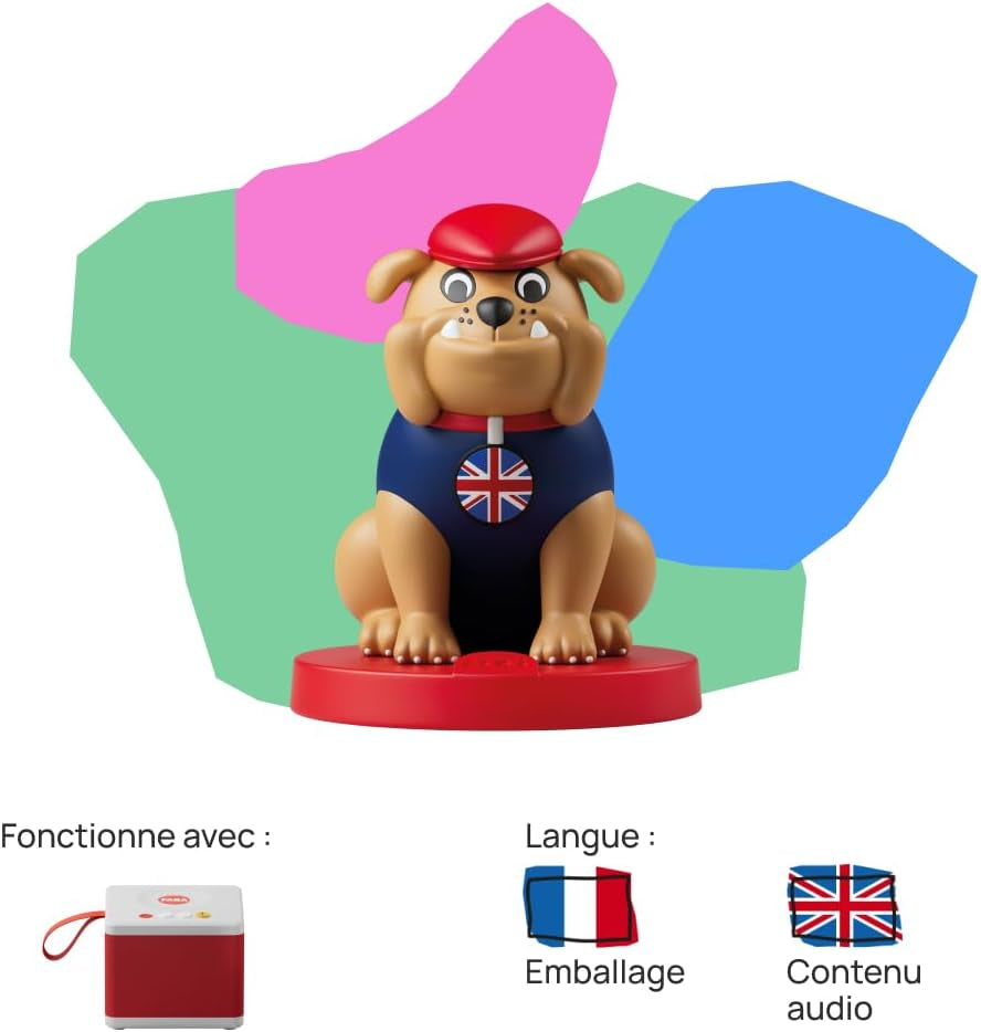 Karakter med lyd - Det er væk, Glad engelsk - musik, sange og lyde - legetøj, pædagogisk indhold, fransk version, børn for alle aldre Jucarii Bebe Naty Shop