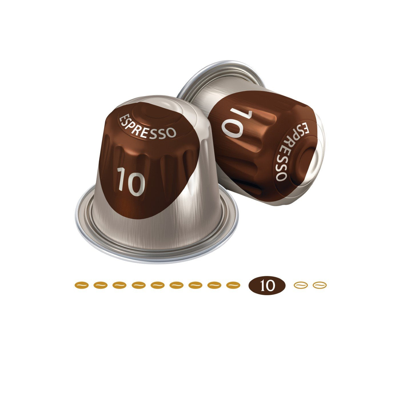 Jacobs Kapseln Lungo Intenso, Intensität 8 & Kapseln Espresso Intenso, Intensität 10.100 Nespresso®*-kompatibel Kaffeekapsel, 10er Pack, 10 x 10 Getränke