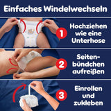 Pampers Night Pants størrelse 6 bleer, 138 stykker, 13kg-19kg, giver ekstra beskyttelse hele natten.