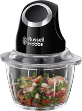 Russell Hobbs Standmixer [1.5L Glasbehälter] Matt Schwarz (Starker 0.9PS Motor, Impuls-/Ice-Crush-Funktion, Edelstahlmesser, Bpa-Frei Mixer, Elektrischer Zerkleinerer, Smoothie-Maker) 24722-56 Kitchen Naty Shop Zerkleinerer