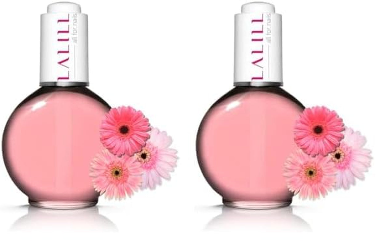 LALILL Nail Cuticle Oil 75Ml - Himbeere Nagelpflegeöl - Nagelöl Pflege Für Nägel Nagelhaut - SPA Maniküre Naildesign Hände - Vegansk - With Pipette