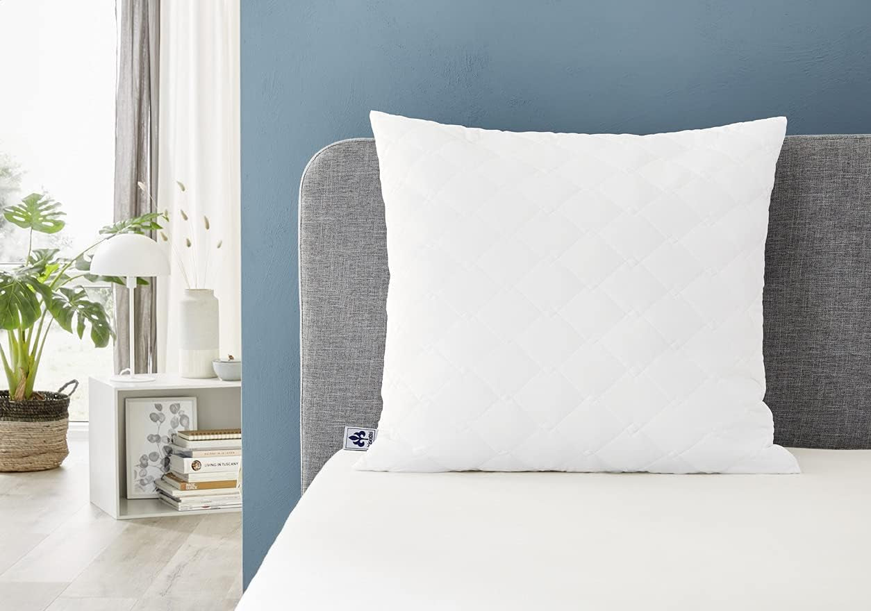 Irisette Micro Thermo Pude - Made in Germany - Pude med aftageligt blødt mikrofiberbetræk, 40 X 80 Cm, Øko-Tex Certificeret Naty Shop Standard Puder Enkeltpakke med 2 - 80 X 80 Cm